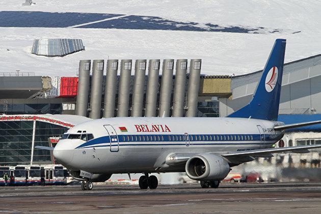 Boeing 737авиакомпании "Белавиа" в аэропорту "Внуково"